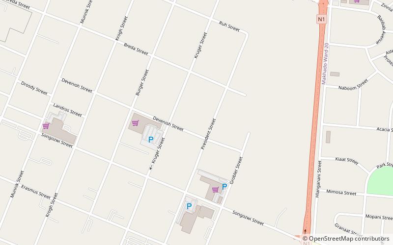 Louis Trichardt location map