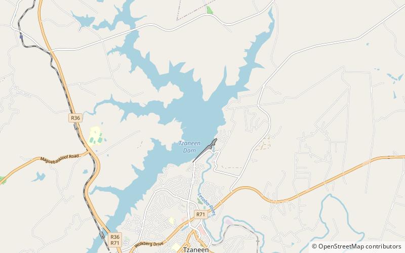 Tzaneen Dam location map
