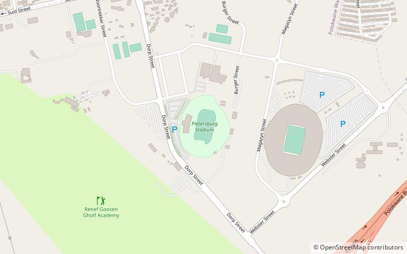 pietersburg stadium polokwane location map