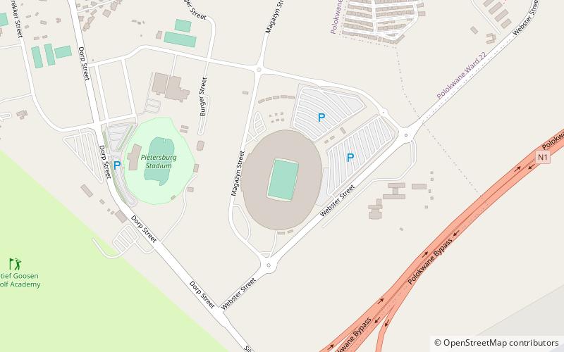Estadio Peter Mokaba location map