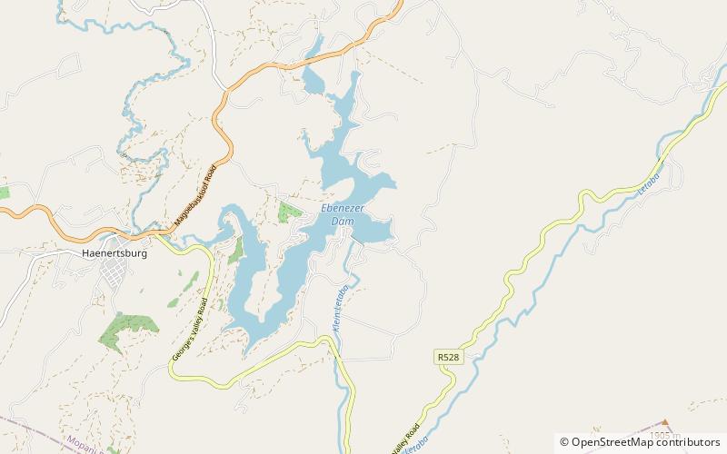 Ebenezer Dam location map