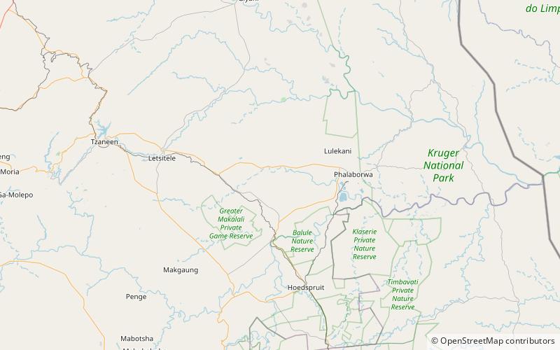 kruger to canyons biosphere selati game reserve location map