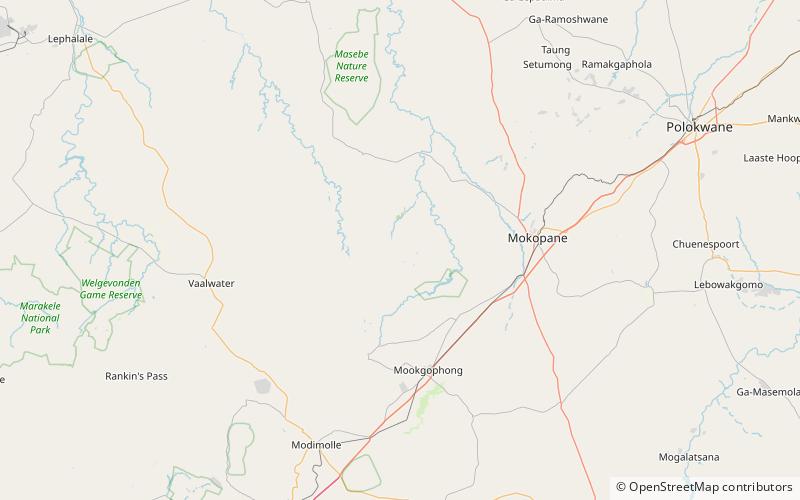 Rezerwat Dzikich Zwierząt Entabeni location map