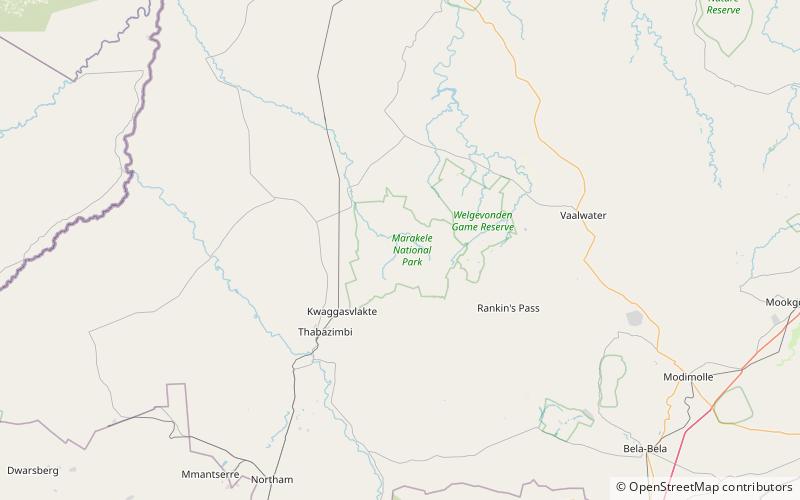 Marakele-Nationalpark location map