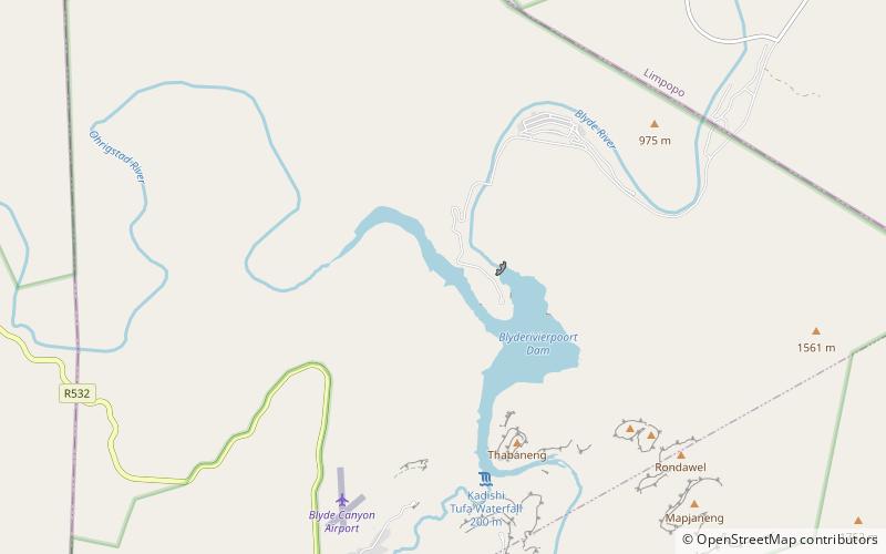 Blyderivierpoort Dam location map