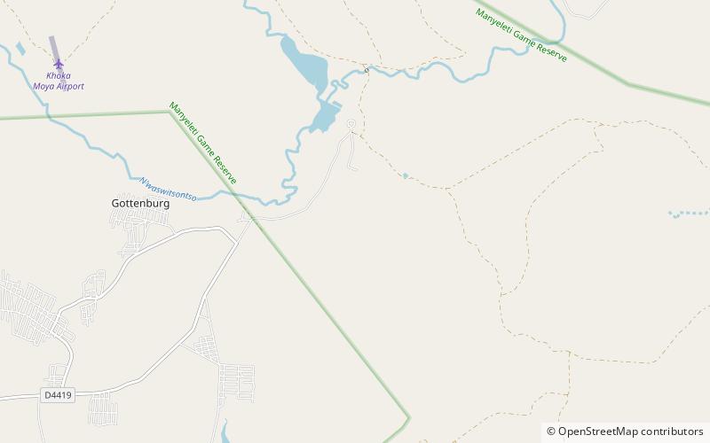 Manyeleti Game Reserve location map