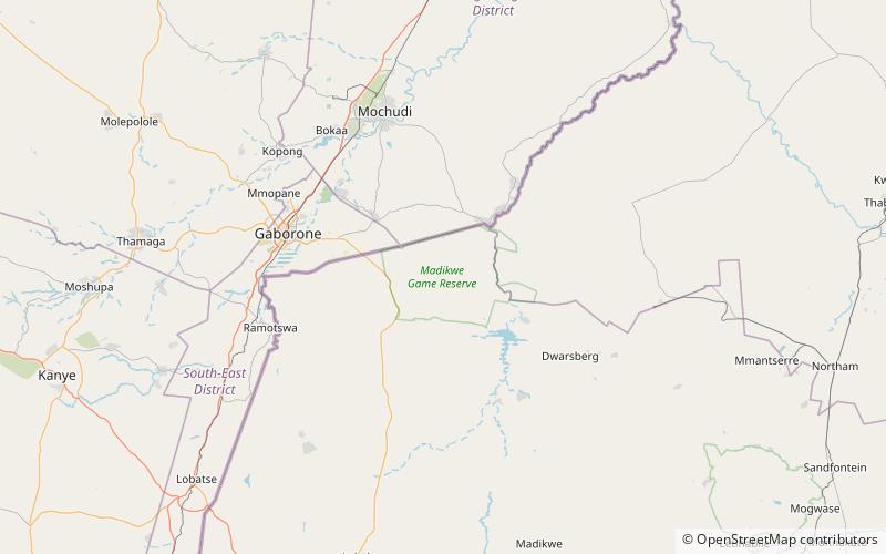 Rezerwat Dzikich Zwierząt Madikwe location map