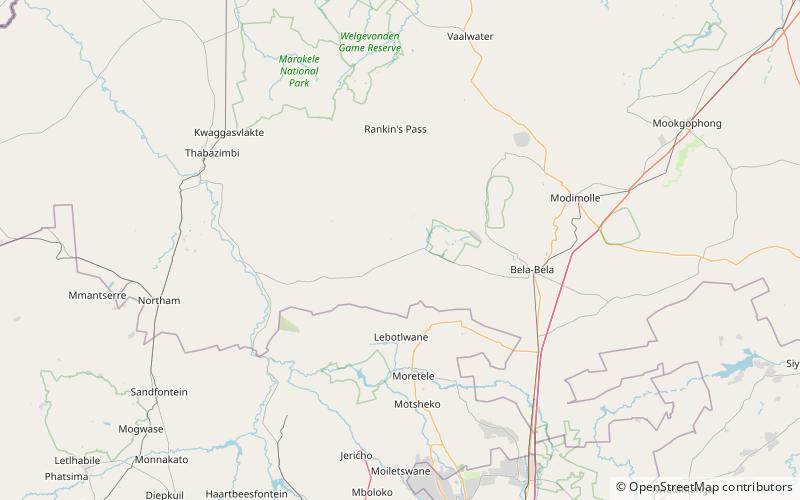 Mabula Game Reserve location map
