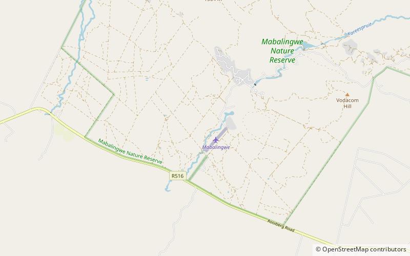 Mabalingwe Nature Reserve location map