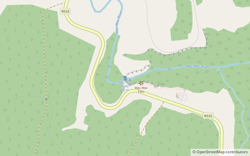 Mac-Mac Falls location map