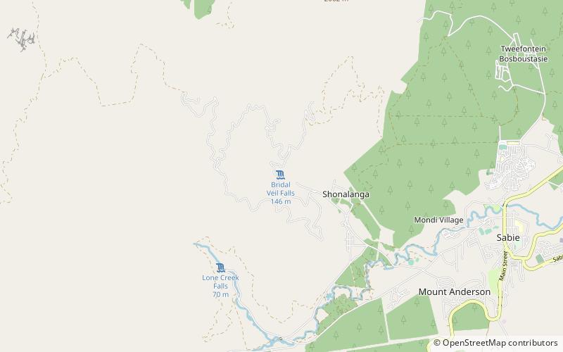 Bridal Veil Falls location map