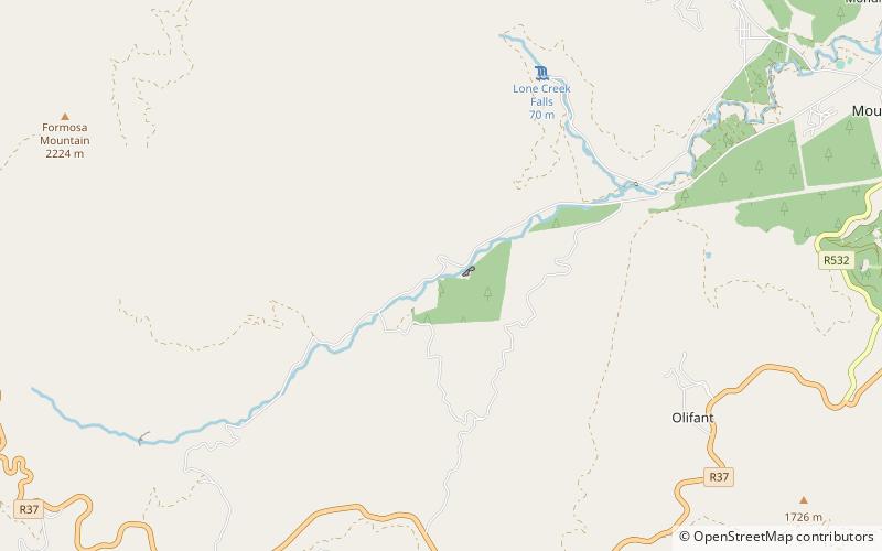 Horseshoe Falls location map
