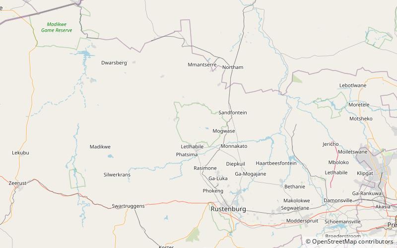 Pilanesberg location map
