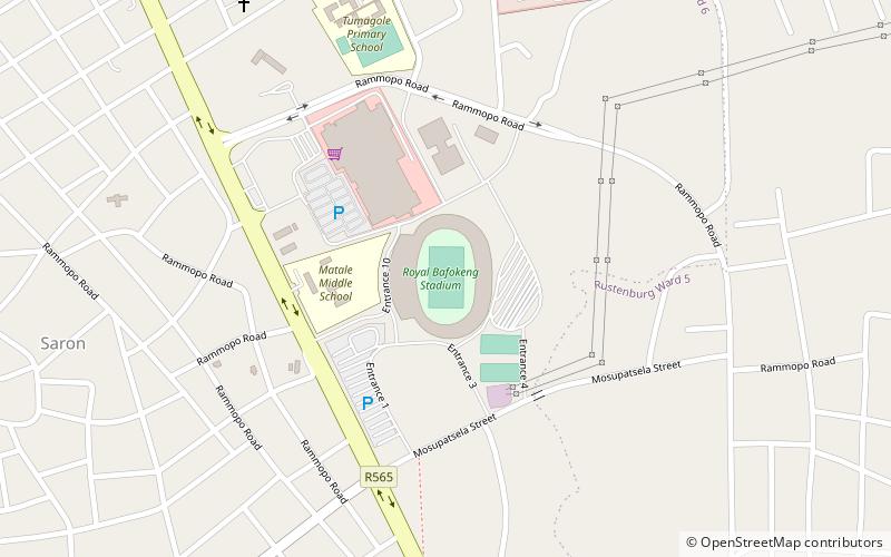Royal Bafokeng Stadium location map