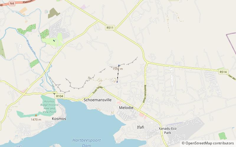 Hartbeespoort Aerial Cableway location map