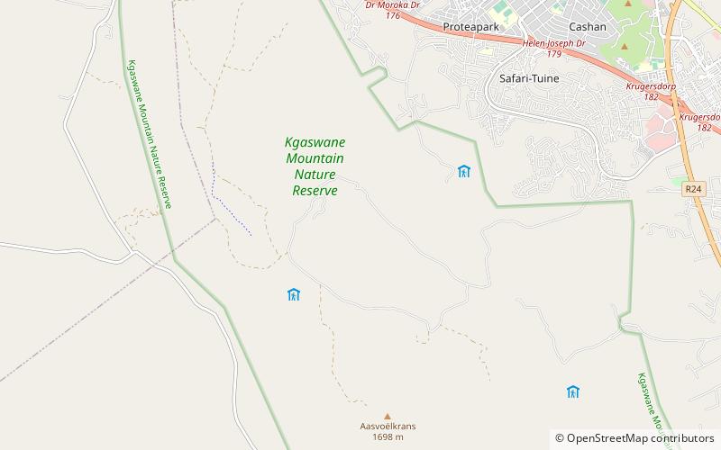 Kgaswane Mountain Reserve location map