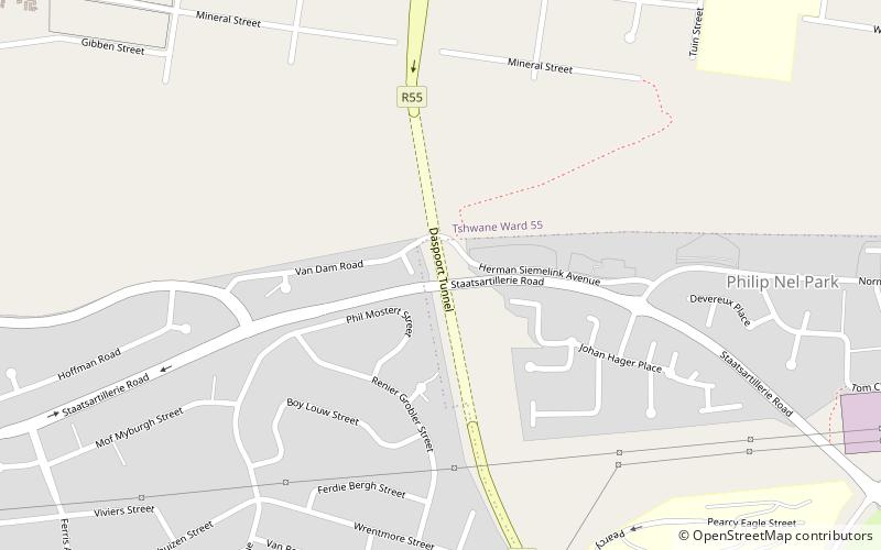 tunel daspoort pretoria location map