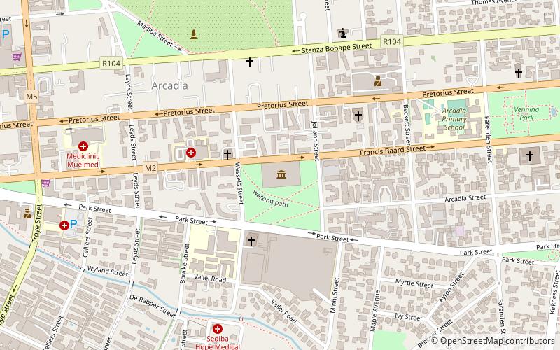 Pretoria Art Museum location map