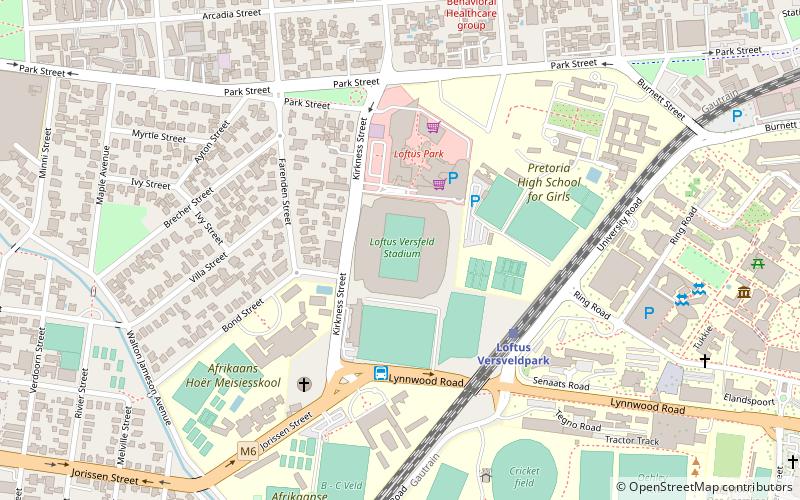 Loftus Versfeld Stadium location map