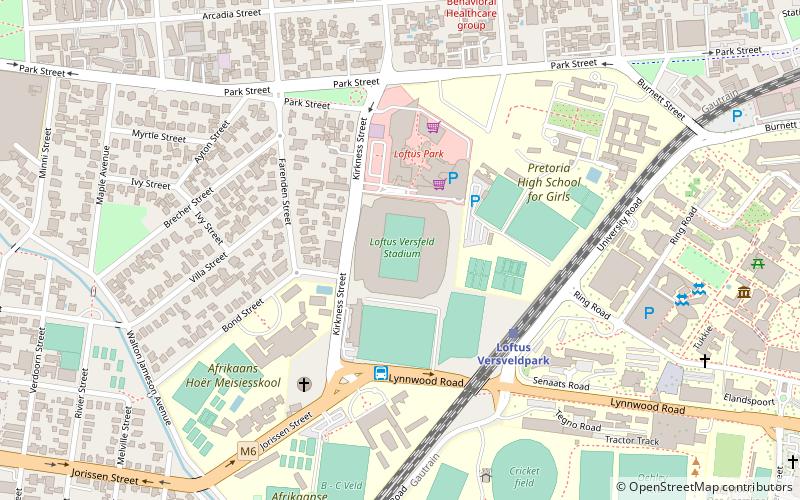 Loftus-Versfeld-Stadion location map