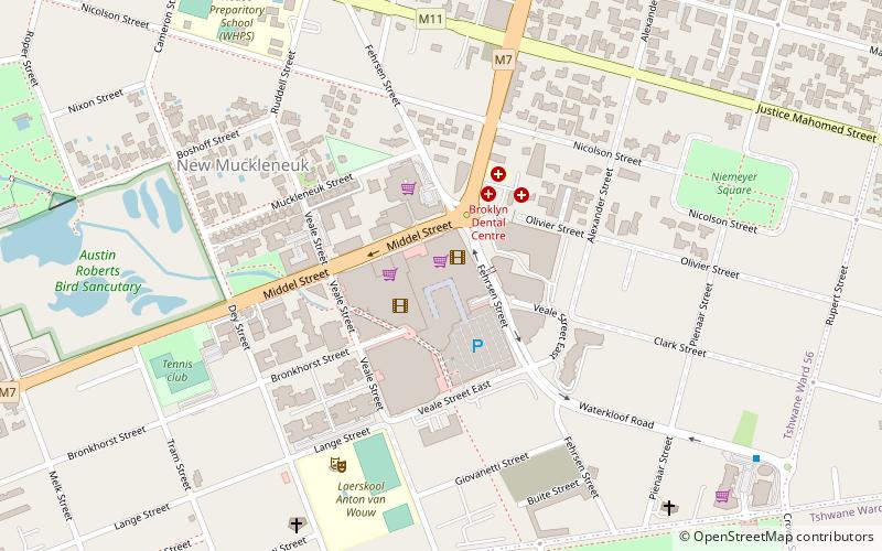 brooklyn mall pretoria location map
