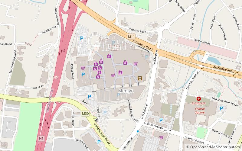 Menlyn Park location map