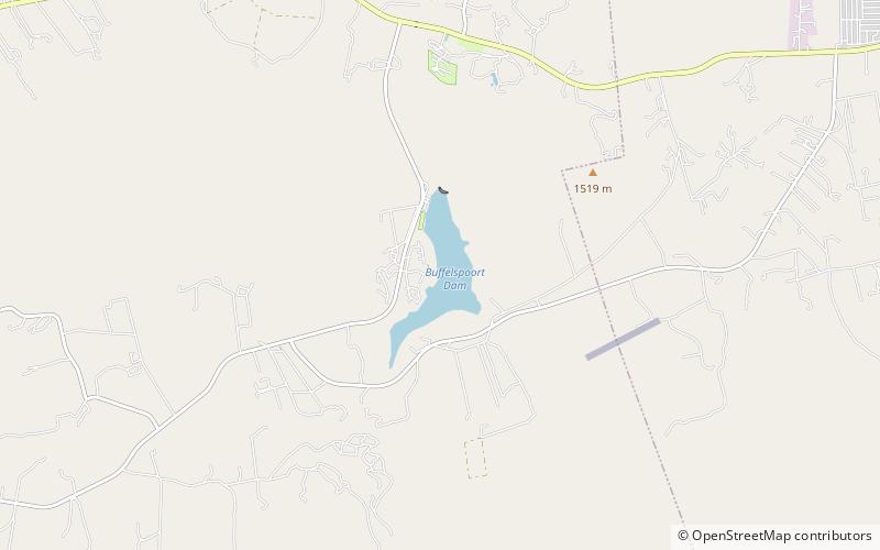 Buffelspoort Dam location map