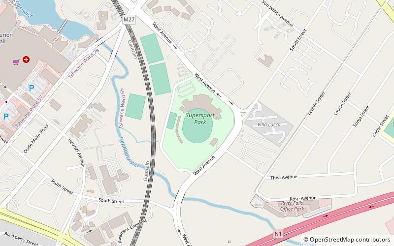 Centurion Park location map