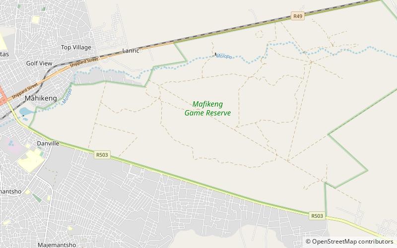 Botsalano Game Reserve location map