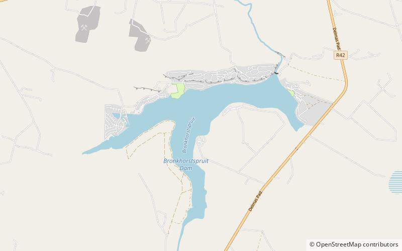 Bronkhorstspruit Dam location map