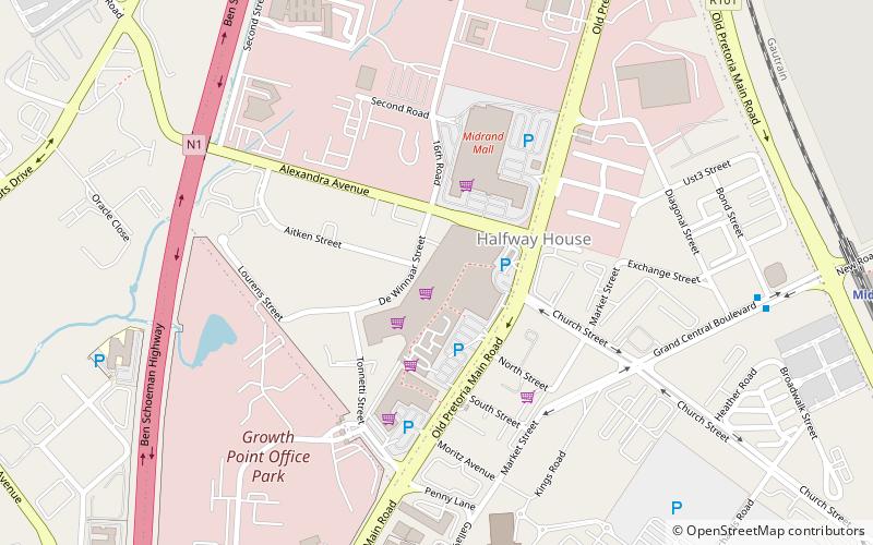The Boulders Shopping Centre location map