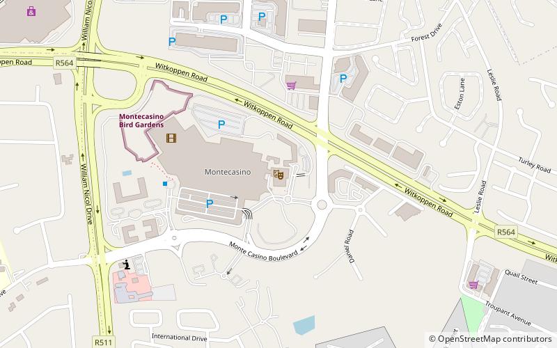 Montecasino location map