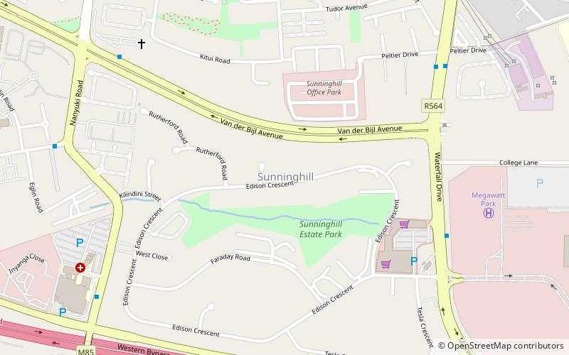 sunninghill johannesburg location map