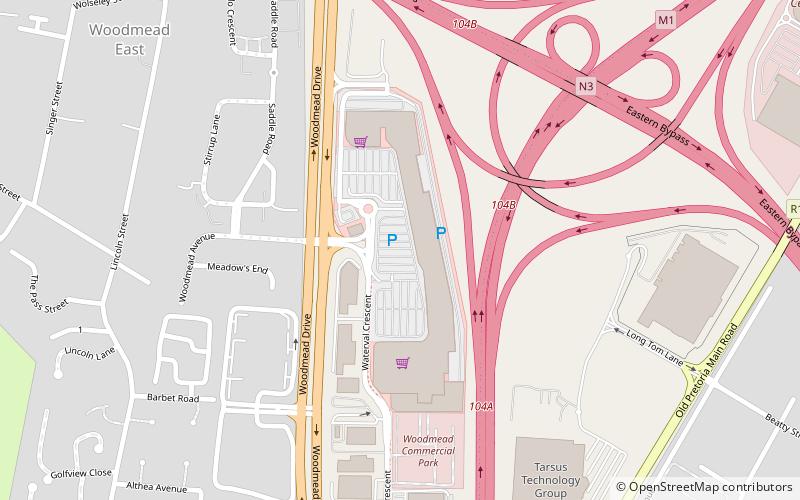 Woodmead Retail Park location map