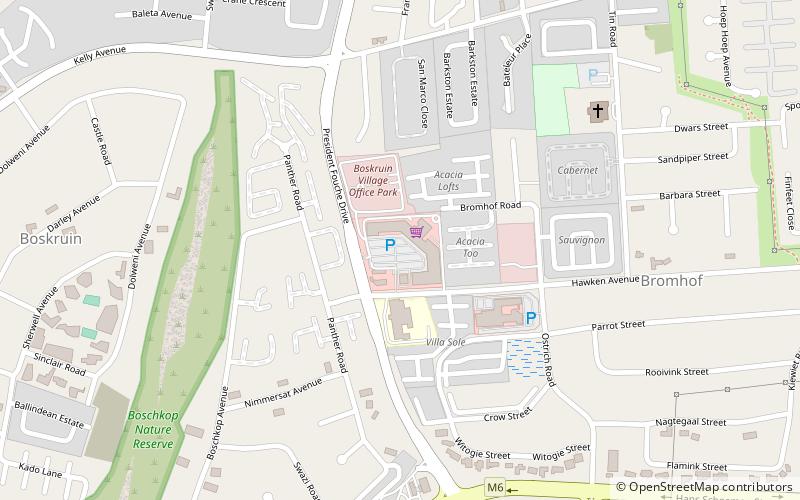 boskruin village shopping centre johannesburg location map