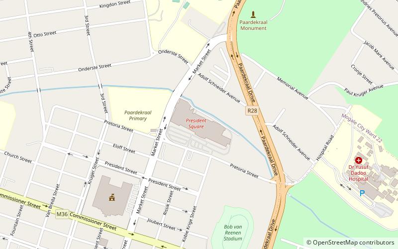 president square krugersdorp location map