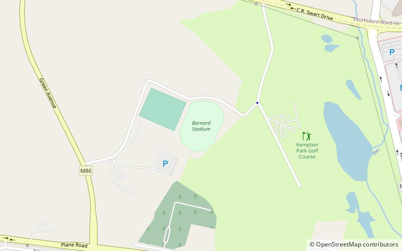 barnard stadium kempton park location map