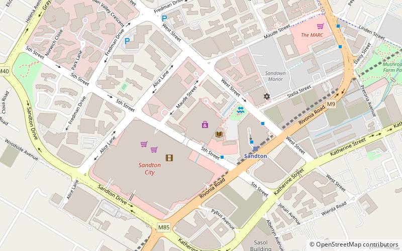 Nelson Mandela Square location map