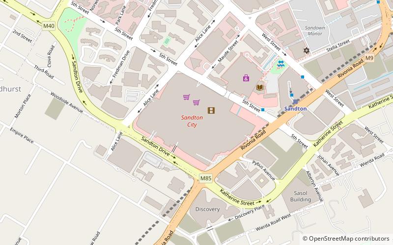 Sandton City location map