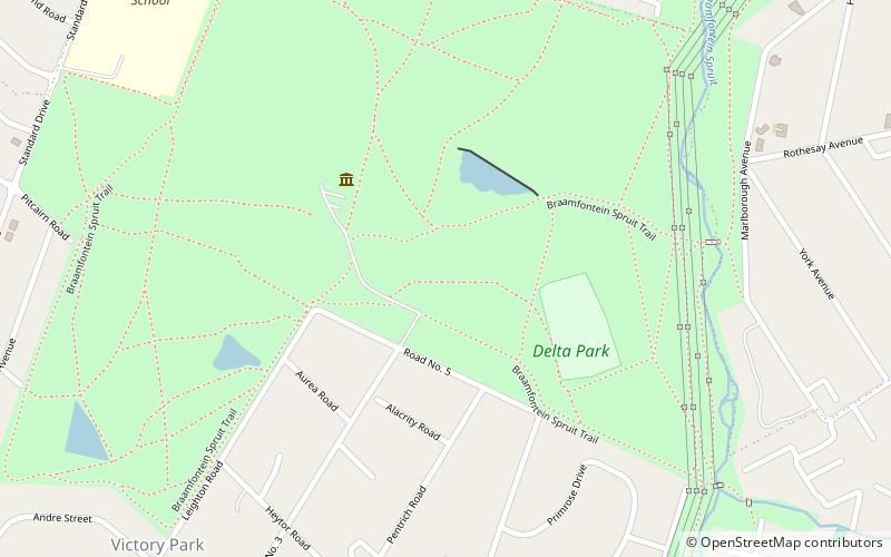 delta park johannesburg location map