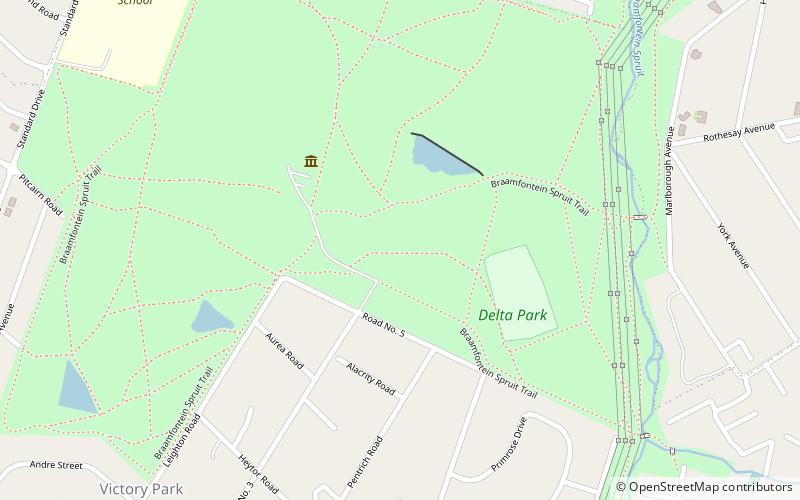 delta park johannesburgo location map