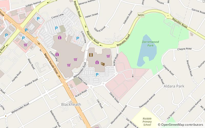 Cresta Barnyard location map