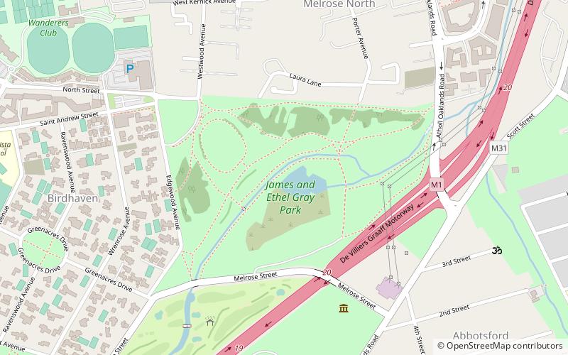 james and ethel grey park johannesburg location map