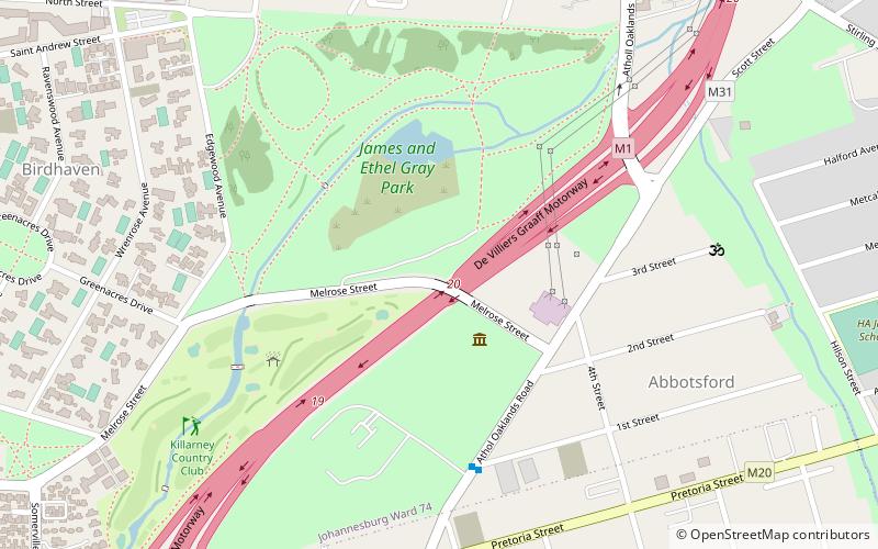 acrobranch johannesburg location map