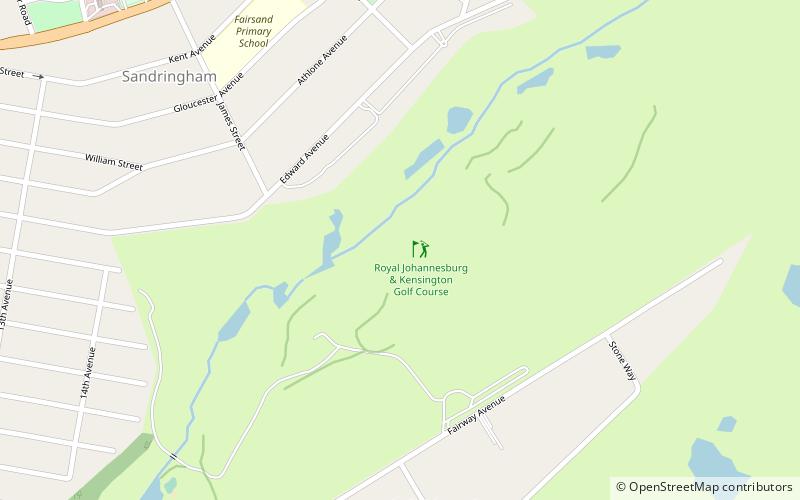 Royal Johannesburg & Kensington Golf Club location map