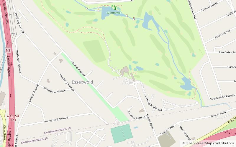Glendower Golf Club location map
