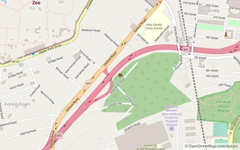 brenthurst gardens johannesbourg location map