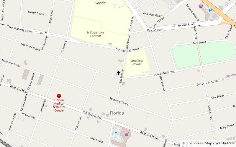 florida johannesburg location map