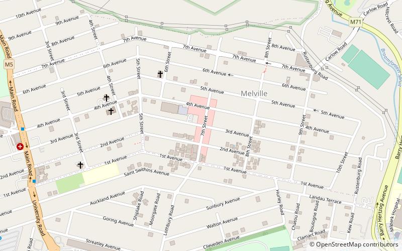 7th street johannesburgo location map