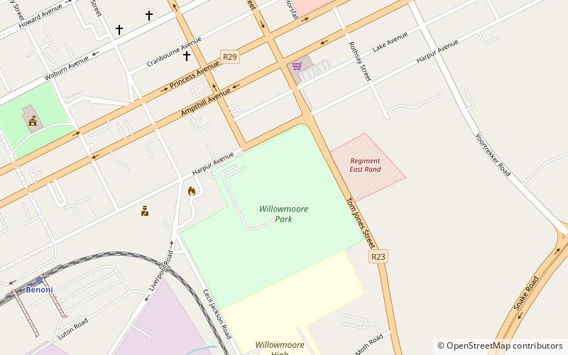 Willowmoore Park location map